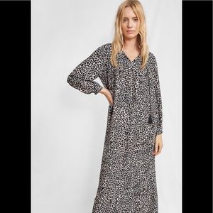 Anine Bing Darcy Dress in Leopard, Large